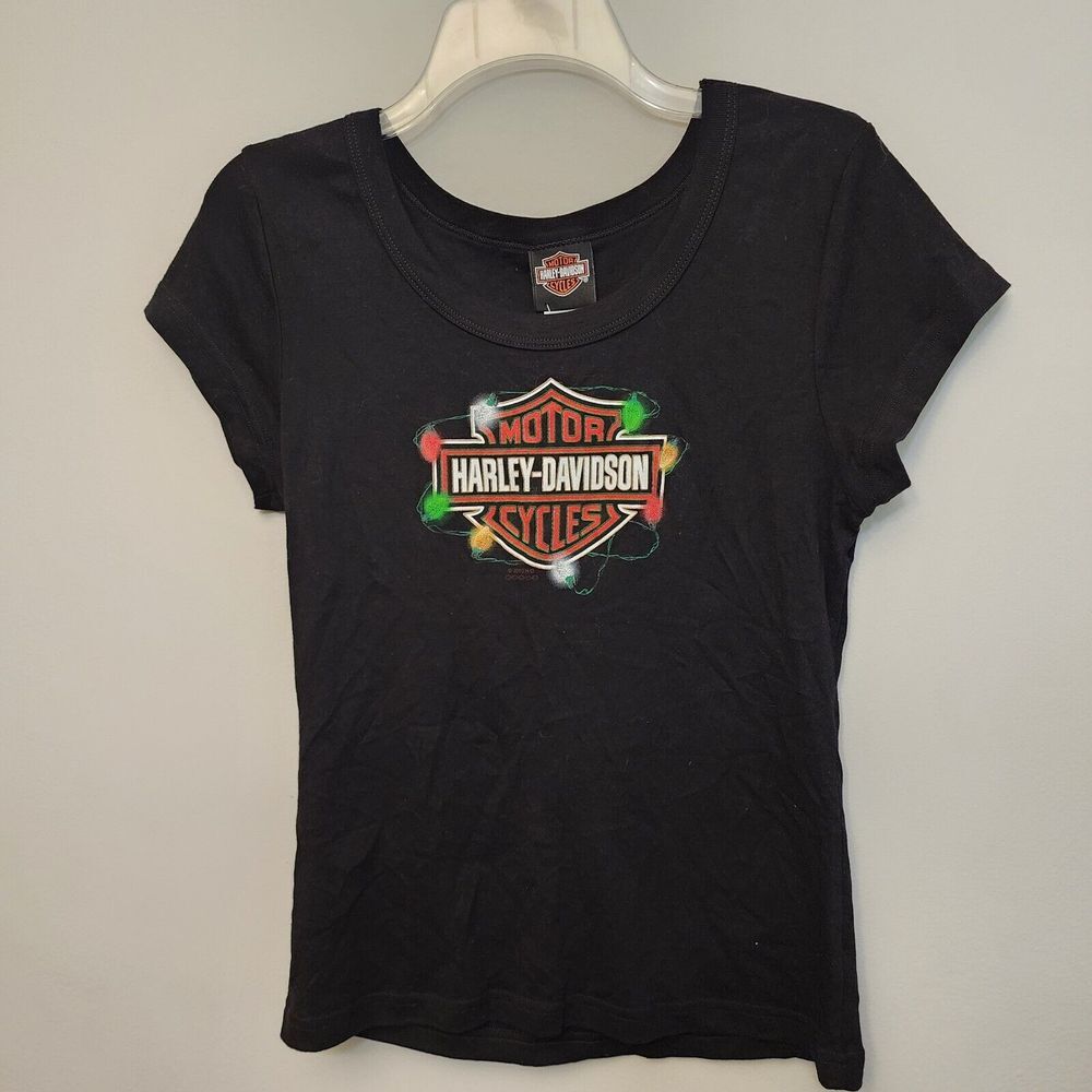 Christmas Harley Davidson T Shirt Womens Size M‎ Louisville Kentucky Holiday